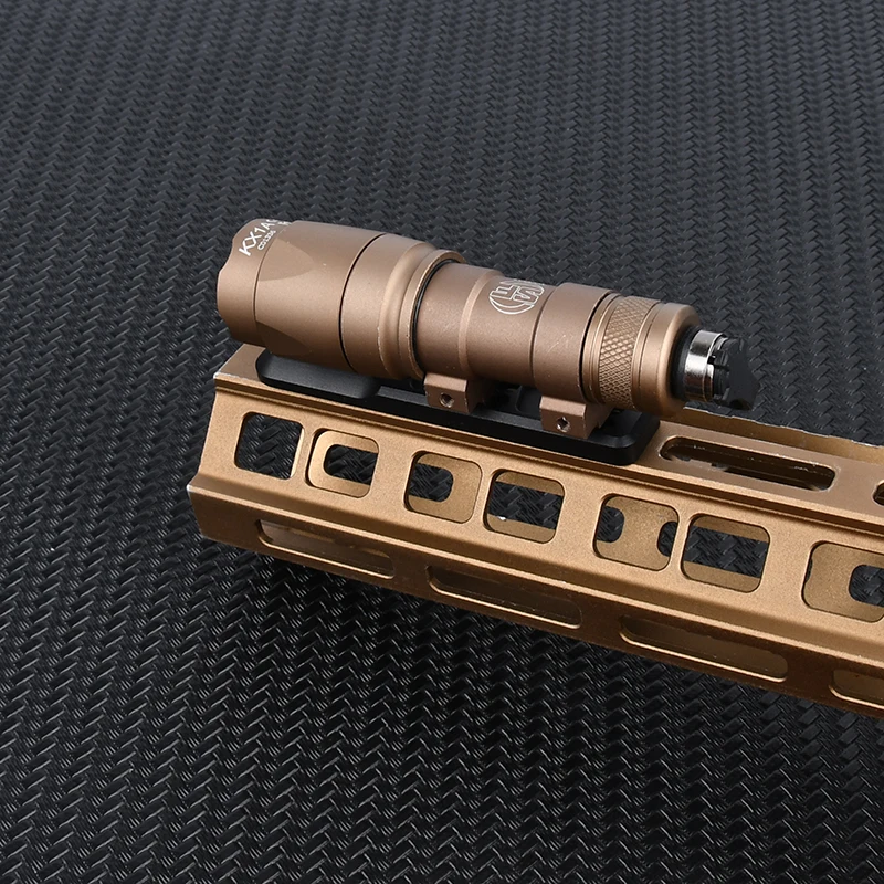 Linterna táctica con montaje compensado KeyMod M-LOK Thorntai Base de luz adaptable para Surefir M300 M600 Scout linterna arma de luz - imagen 5