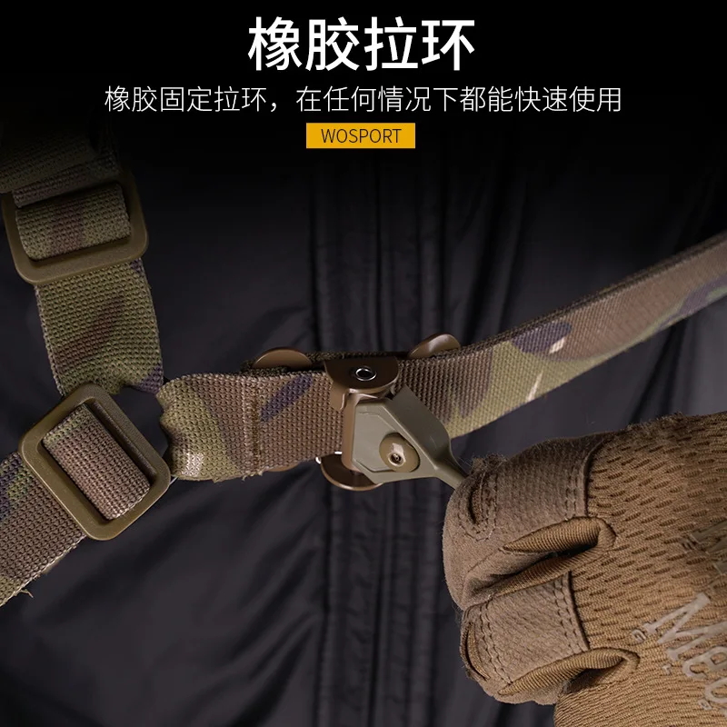 Cuerda de correa táctica para exteriores, ajuste rápido y extraíble, múltiples ajustes de hebilla fija - imagen 4