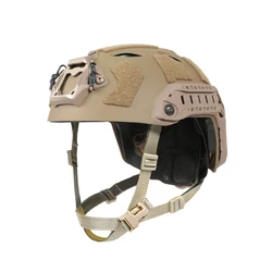 Casco táctico FMA FAST SF con riel Picatinny y visión nocturna