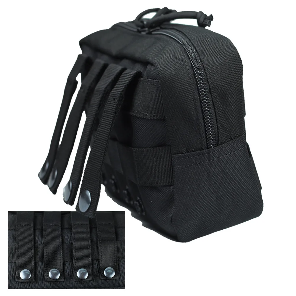 Riñonera EDC para acampar al aire libre, bolsa para herramientas EDC, billetera, riñonera, bolsa para teléfono, bolsillo para cinturón de caza Molle de nailon - imagen 3