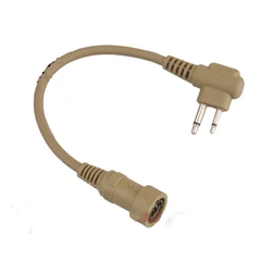 Cable PTT Motorola doble conector táctico para radios