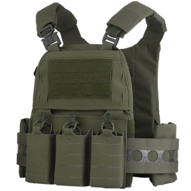 Chaleco táctico V5 para PC para hombre con bolsa triple para revistas 7,62/5,56 - imagen 3