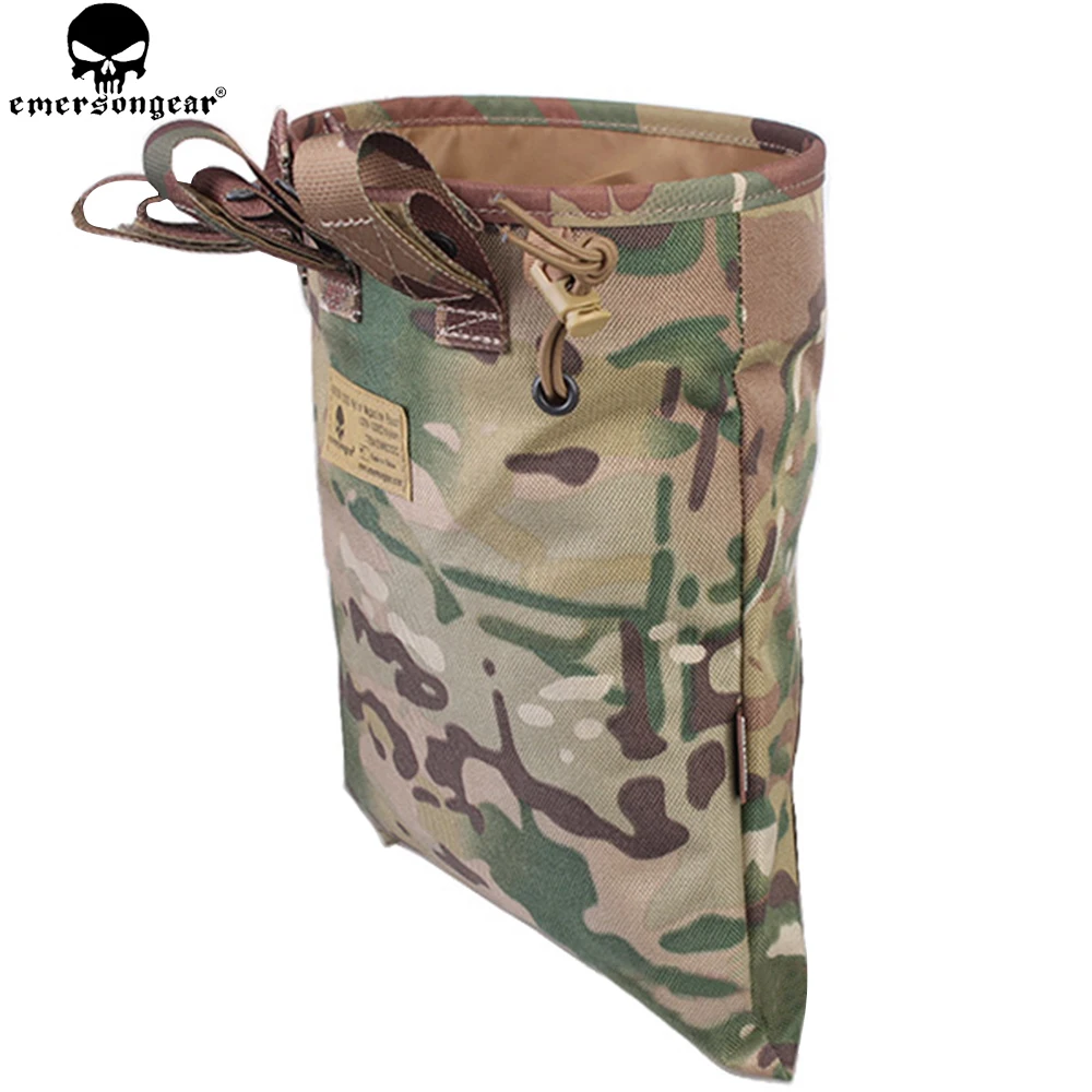 EMERSONGEAR-bolsa táctica plegable para artículos diversos, bolsa para revistas de caza, Airsoft, multicamuflaje, negra, EM6032 - imagen 4