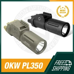 Nueva linterna de caza Airsoft OKW PL350 arma táctica de Metal luces de explorador PL350-V2 de alta potencia 1000 lúmenes para riel de 20mm