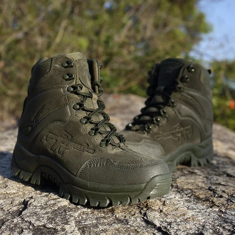 Botas militares de invierno 2024 para hombre, botines Chukka de combate para hombre, zapatos militares tácticos de talla grande, botas altas para motocicleta - imagen 5