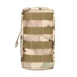 Bolsa táctica MOLLE 600D camuflaje khaki para caza y aire libre