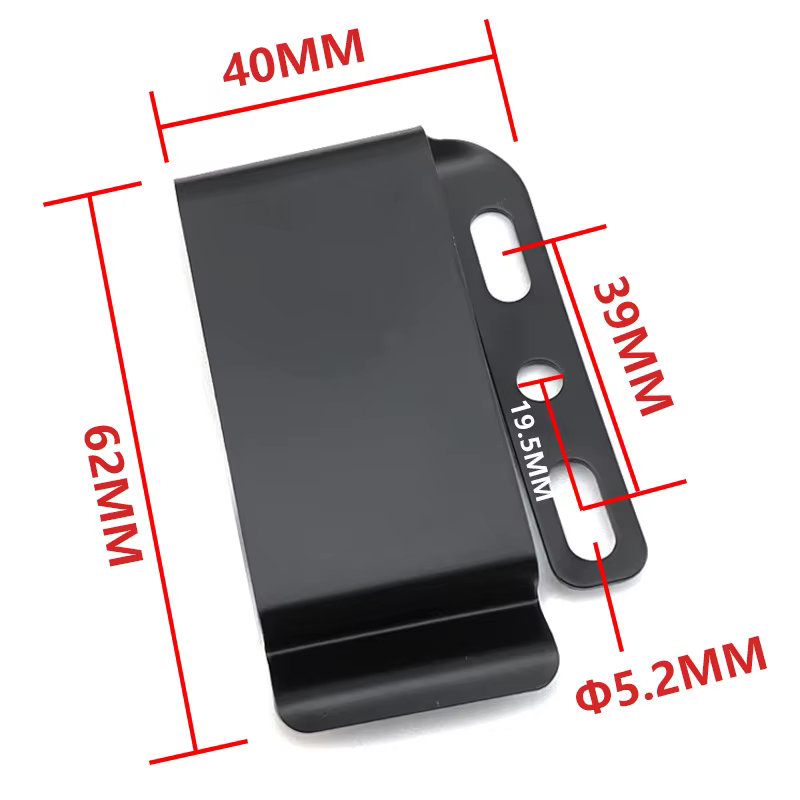 Clips de cinturón Kydex en acero inoxidable con tornillos para funda - imagen 5
