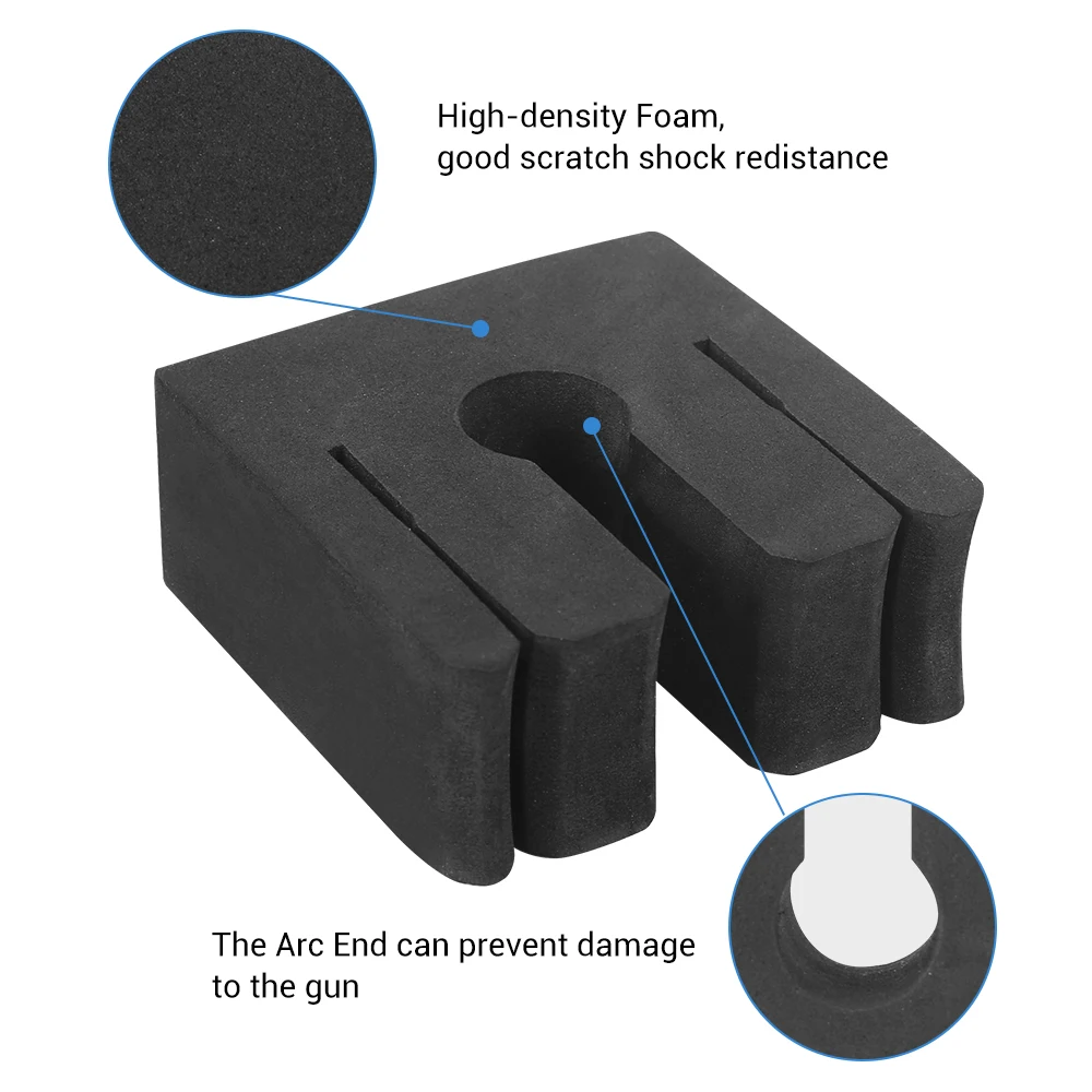 Soporte pared de espuma autoadhesivo para rifles tácticos y airsoft - imagen 4