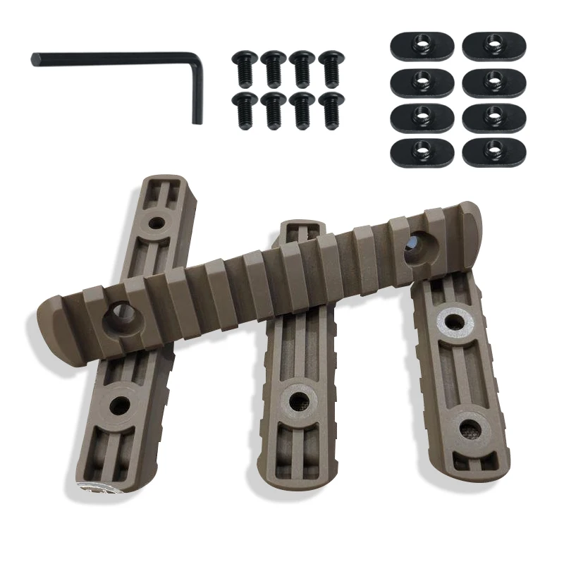 Riel Picatinny táctico compatible M-LOK y sistema MOE para accesorios - imagen 3