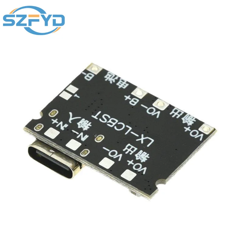 5 uds 3,7 V a 9V 2A DC-DC módulo de refuerzo de aumento 18650 placa de descarga de carga de batería de litio convertidor de refuerzo tipo C - imagen 2