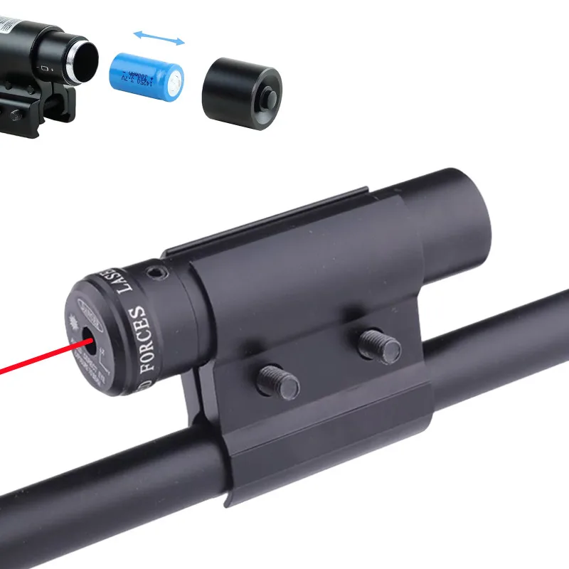 Mira láser con soporte ajustable para caza y pesca, colimador láser para acampar - imagen 4