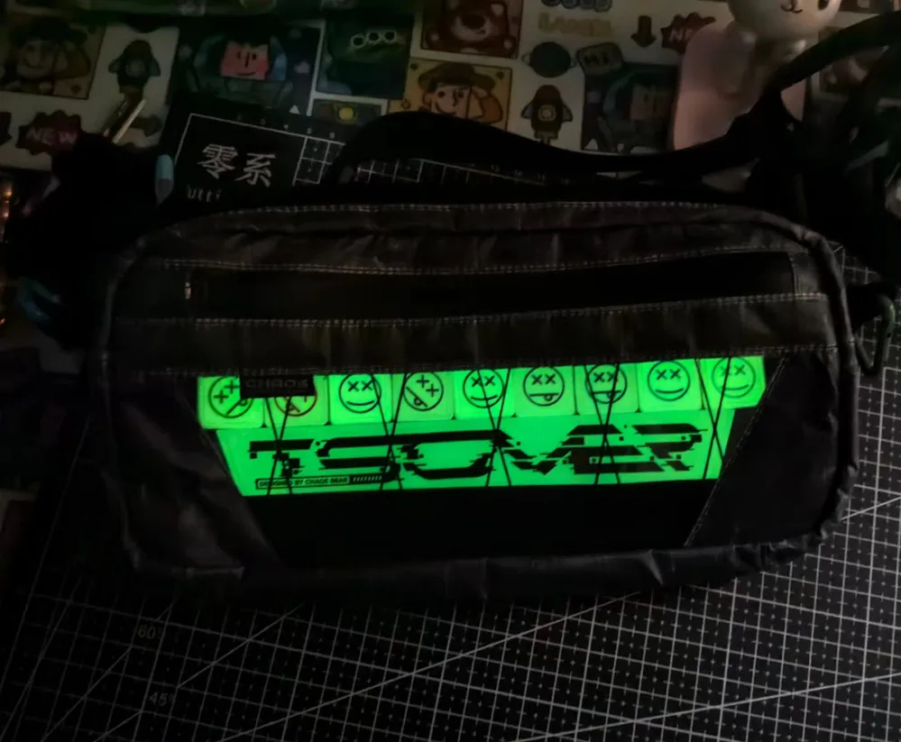 Chaos Gear BG-06 parche luminoso de PVC, bolsa de mensajero heterogénea, insignia exclusiva, ropa táctica funcional, decoración de mochila - imagen 4