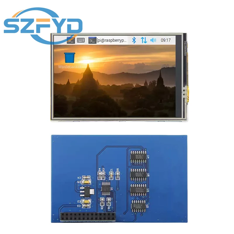 Módulo de pantalla Raspberry Pi de 3,5 pulgadas Pantalla táctil de 3,5 pulgadas Pantalla táctil TFT de 320 × 480 con lápiz táctil para Raspberry Pi A,