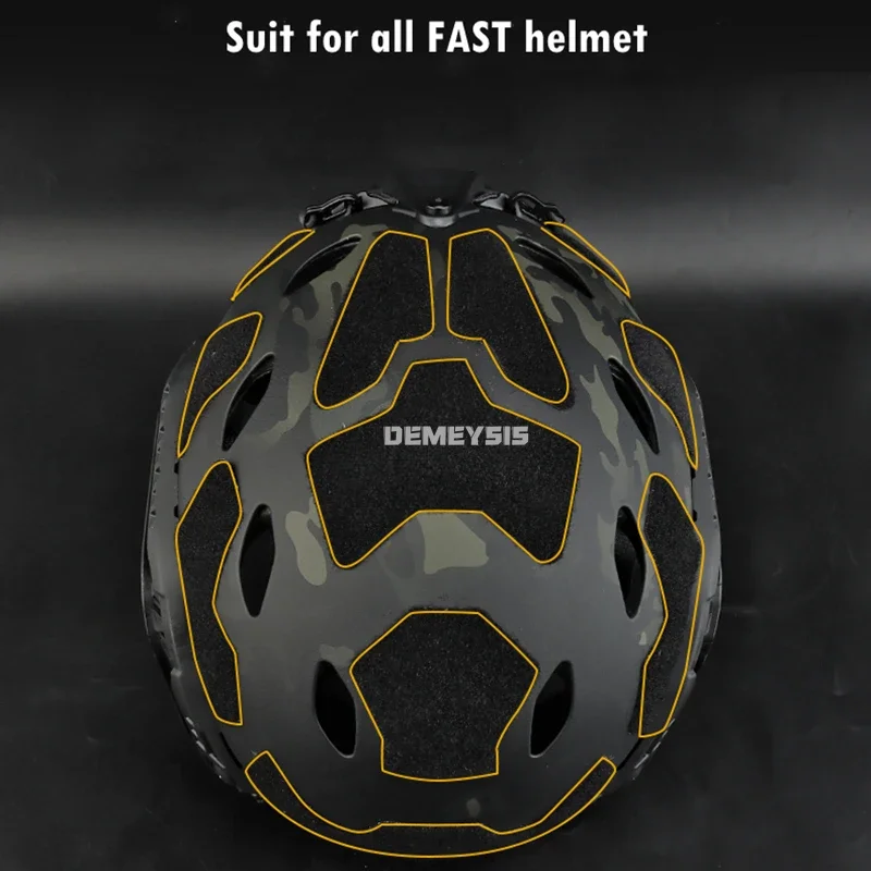 Casco táctico pegatina mágica Airsoft tiro caza cascos rápidos sujetador gancho pegajoso y bucle accesorios para casco parches - imagen 5