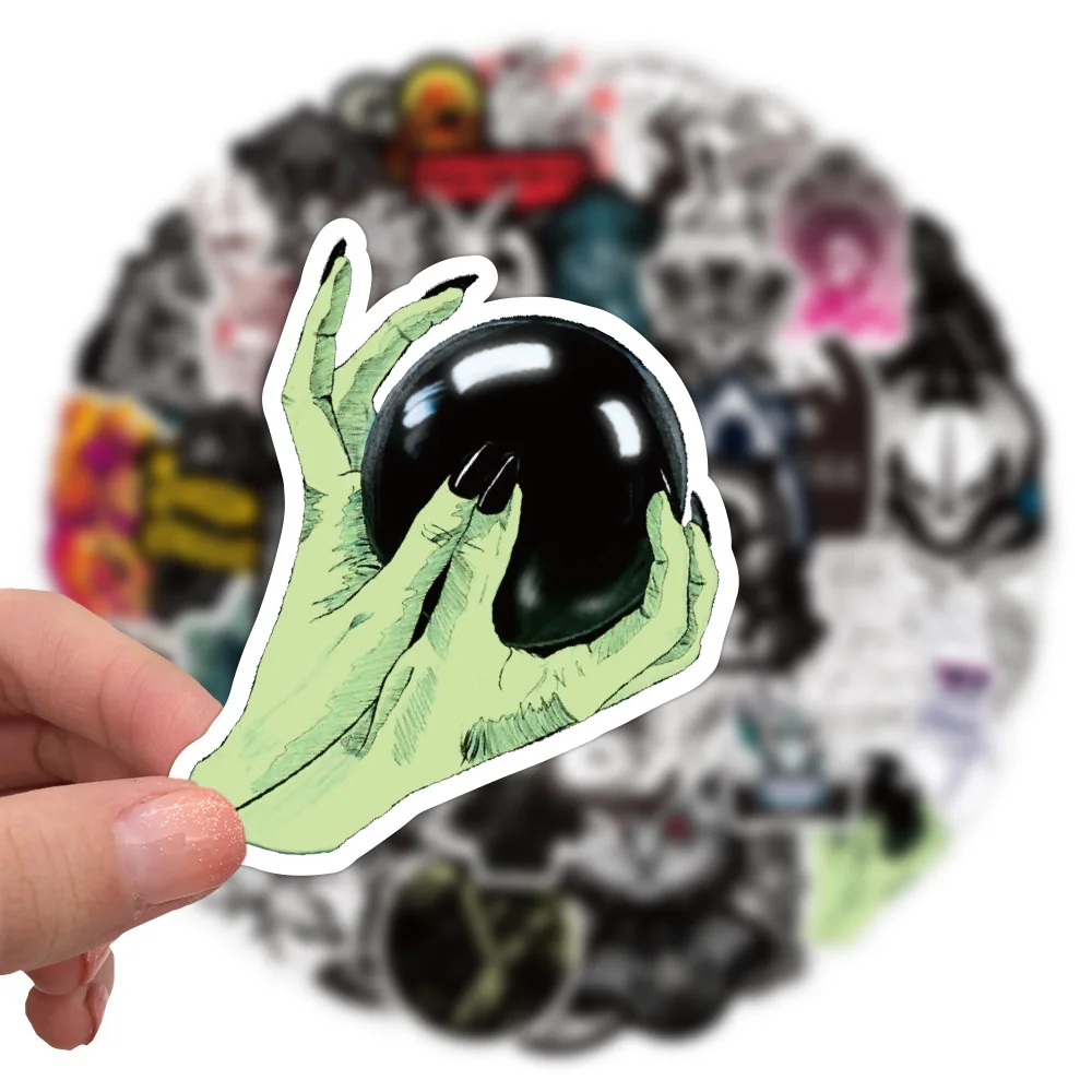 50 Uds. De pegatinas góticas de Demon Lucifer, álbum de recortes, nevera, portátil, funda de teléfono, equipaje, bicicleta, pegatinas de vinilo misteriosas - imagen 3