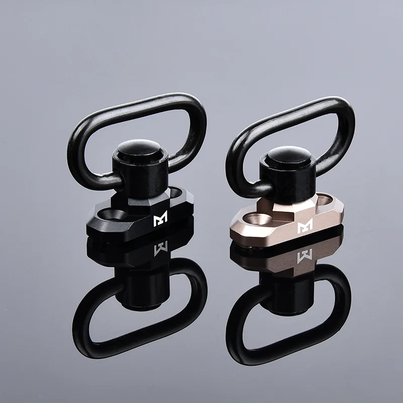 Hebilla de eslinga táctica Airsoft QD, Base de montaje de cuerda para pistola de caza, compatible con KEYMOD M-LOK, 20mm, rotación de 360 grados - imagen 3