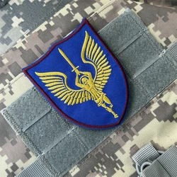 Parches bordados con insignia de moral divertida del atleta del Arcángel para ropa, brazalete militar táctico, pegatinas para mochila con gancho y bucle