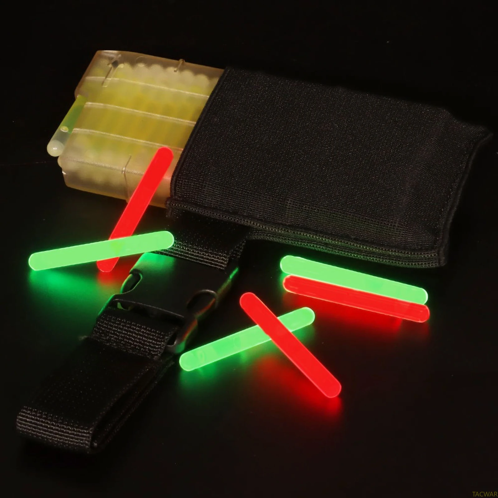 Dispensador de luz de marcado táctico con luz de entrenamiento y colgador de bolsa para cinturón, barras luminosas con funda fija para Airsoft CS - imagen 5