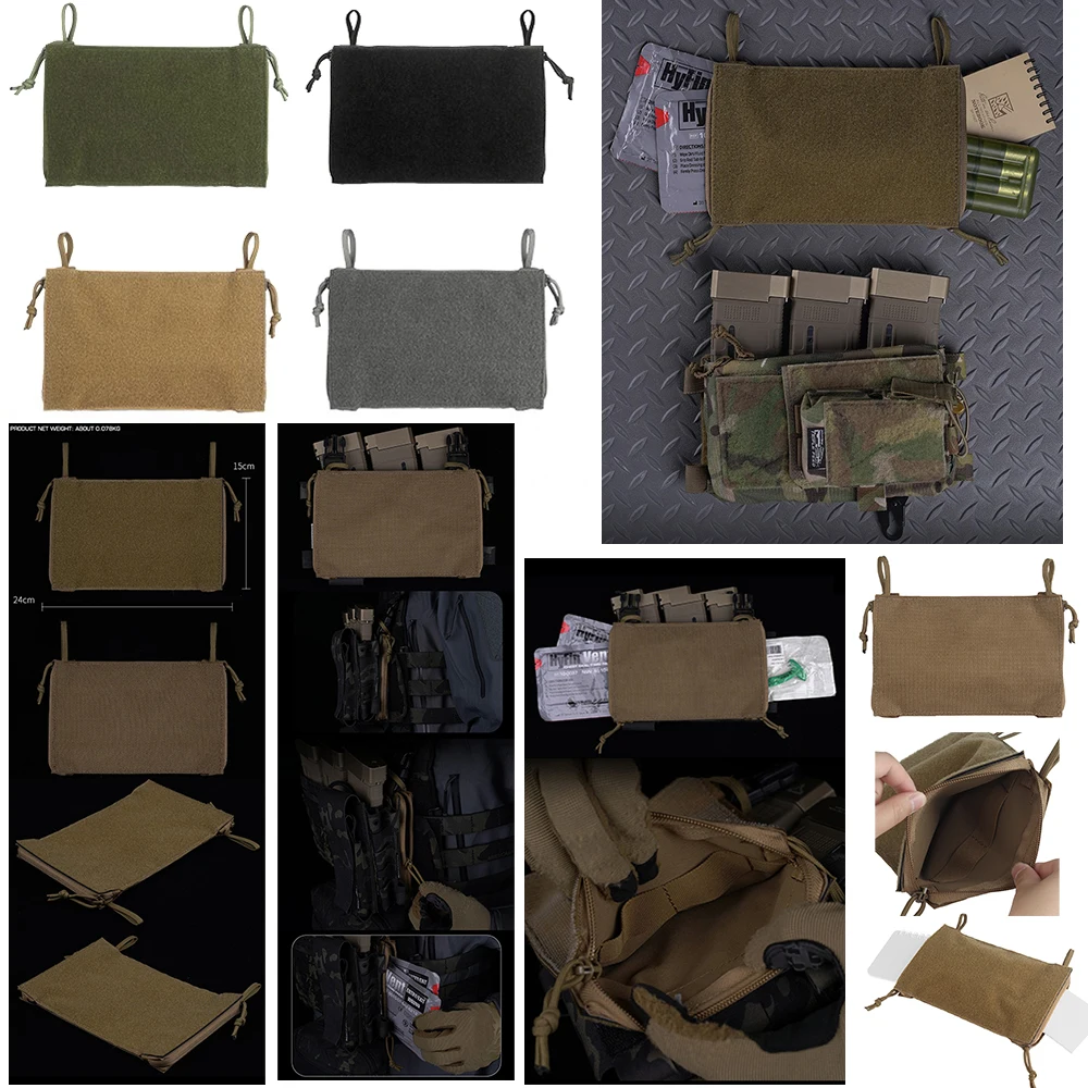 Nuevos accesorios tácticos de caza para deportes al aire libre, equipo de aparejo para el pecho, bolsa para Burrito MK4 MKV, portador de placa de Micro lucha, bolsillo interno