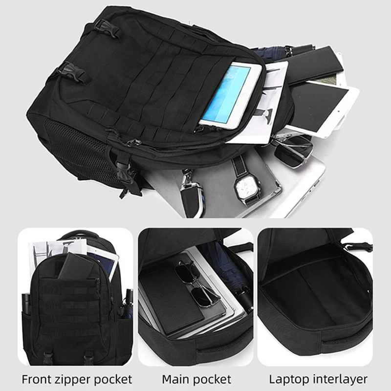 Mochila deportiva para gimnasio, bolsa grande de viaje para acampar, escalar al aire libre, senderismo, mochila de hombro para mujeres y hombres, mochila escolar para senderismo y ciclismo - imagen 4
