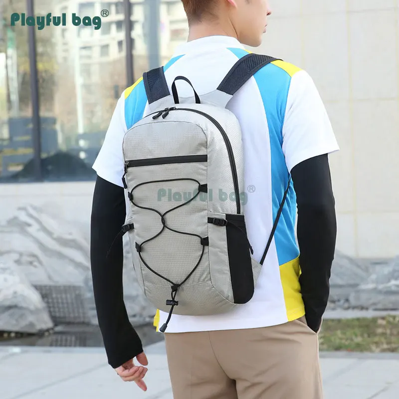 Mochila plegable al aire libre, bolsa de escalada, portátil, impermeable, para bicicleta, mochila de viaje, bolsas ligeras de ocio, AVA195 - imagen 4