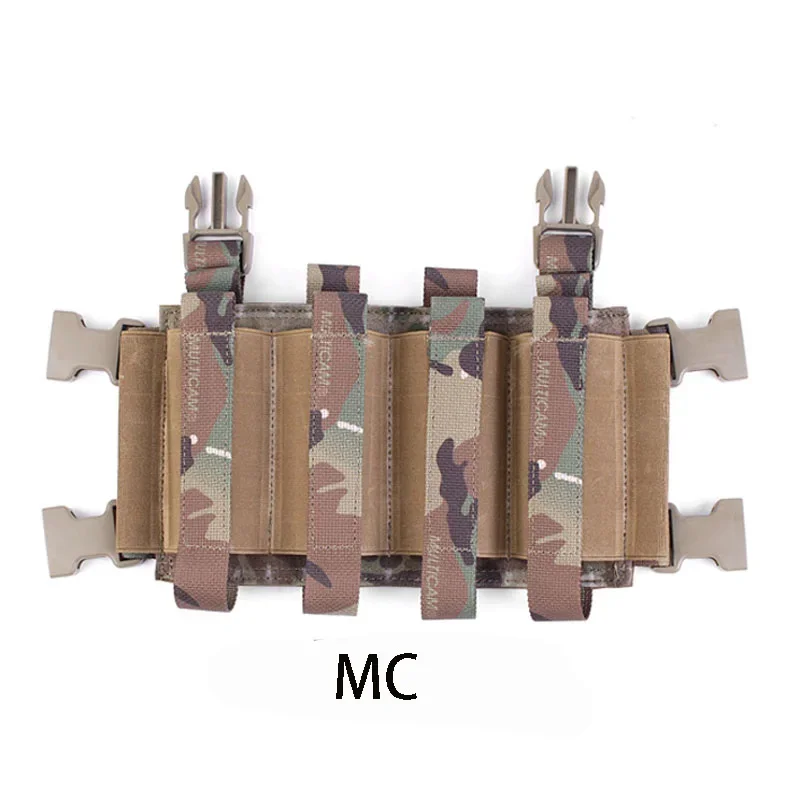 Chaleco táctico portaplacas con fundas elásticas cuádruples - imagen 3