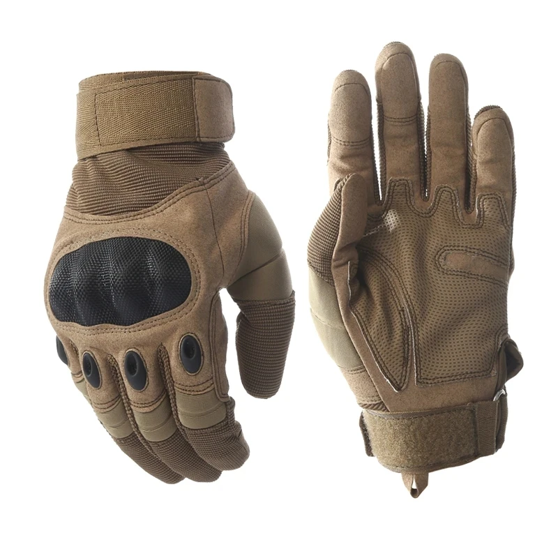 Guantes tácticos militares del Ejército para Paintball Airsoft, guantes de combate antideslizantes para bicicleta, nudillos duros de dedo completo - imagen 2