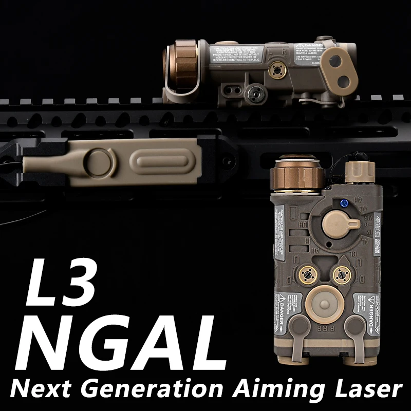 WADSN L3 NGAL Nylon táctico rojo verde azul IR linterna láser blanco LED luz estroboscópica Airsoft caza lámpara ajuste 20mm sistema de riel - imagen 2