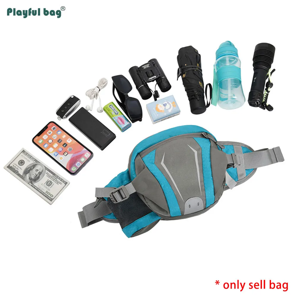 Bolsa de cintura para botella de agua para correr al aire libre, cinturón deportivo ligero, impermeable, equipo de montañismo, AVA270 - imagen 5