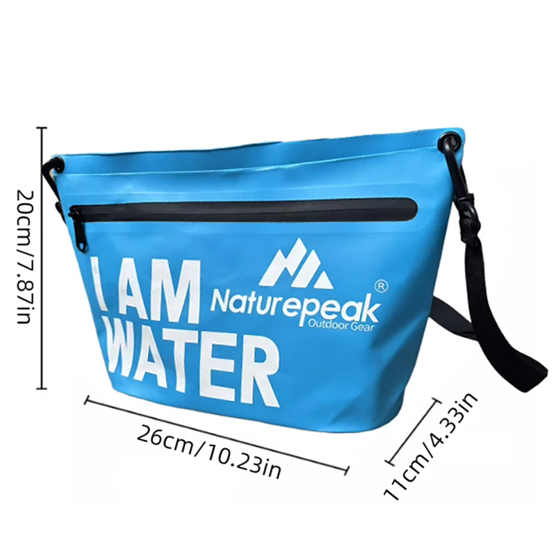 Bolso impermeable para natación y playa, bolsas para deportes al aire libre, senderismo, ciclismo, bolsa de almacenamiento de lavado portátil de viaje, bolso de hombro tipo bandolera - imagen 5