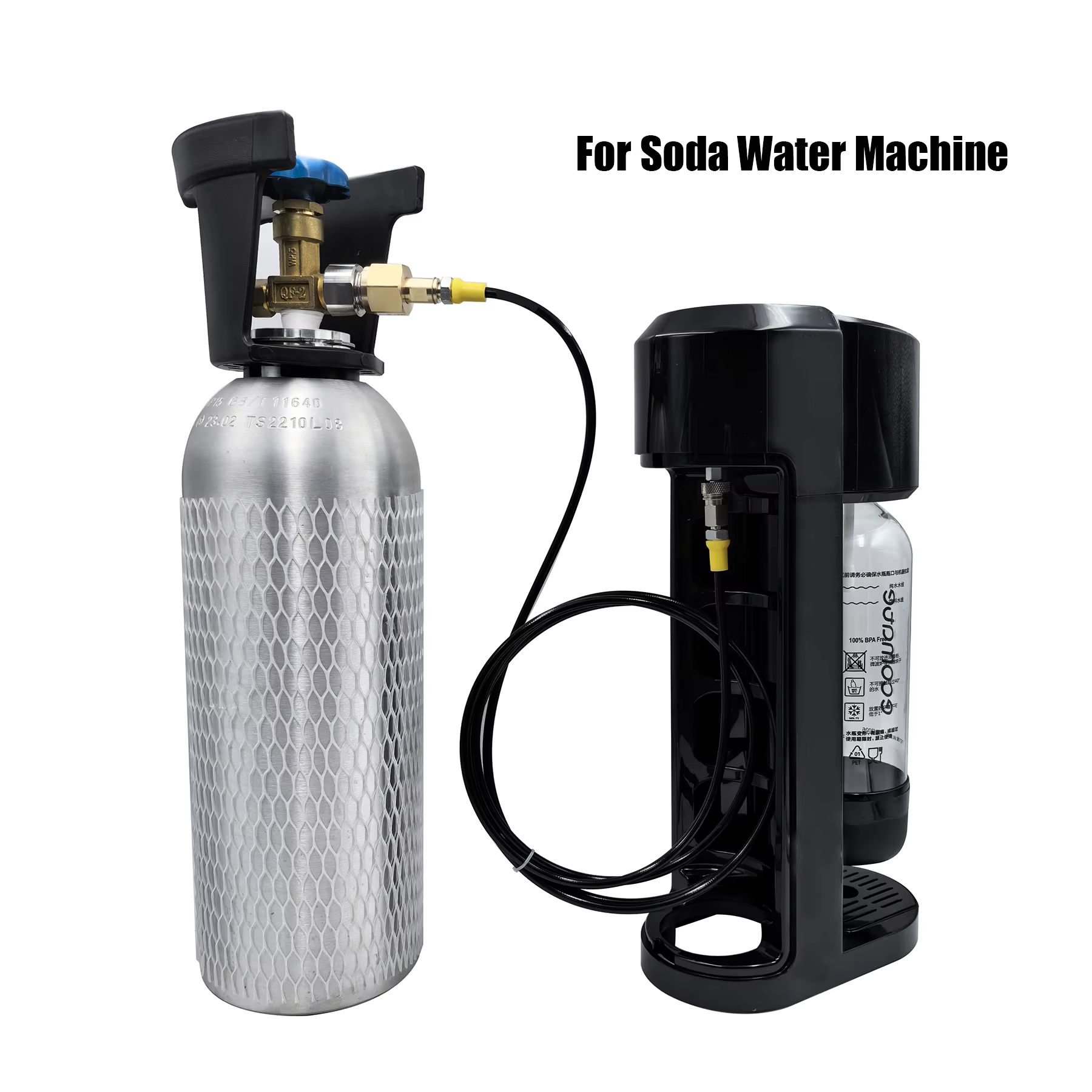 Adaptador Sodastream cilindro CO2 externo – Kit conexión rápida W21.8 G3/4
