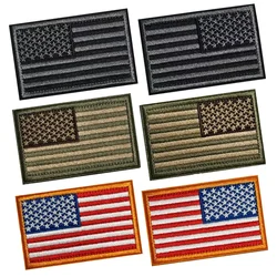 Parche reversible gancho bucle bandera USA 3x2 pulgadas
