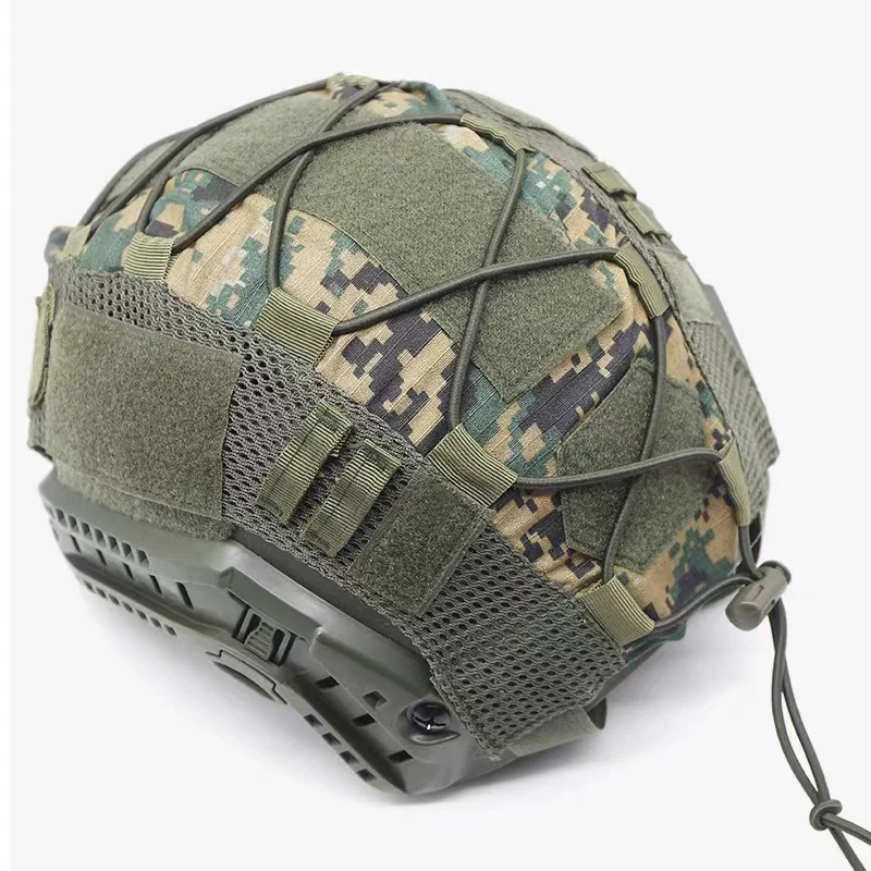 Cubierta de casco táctico para casco rápido, cubierta de cascos multicamuflaje, equipo militar de tiro de caza de Paintball, sin casco - imagen 5