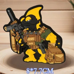 Parche de moral táctico 3D PVC camaleón con gancho y bucle