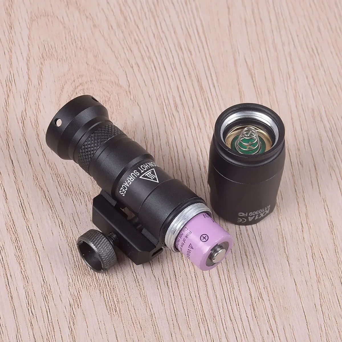 Riel Picatinny táctico M300 M300C luz de explorador interruptor trasero remoto para Rifle linterna AR15 M4 HK416 caza ajuste riel de 20mm - imagen 5