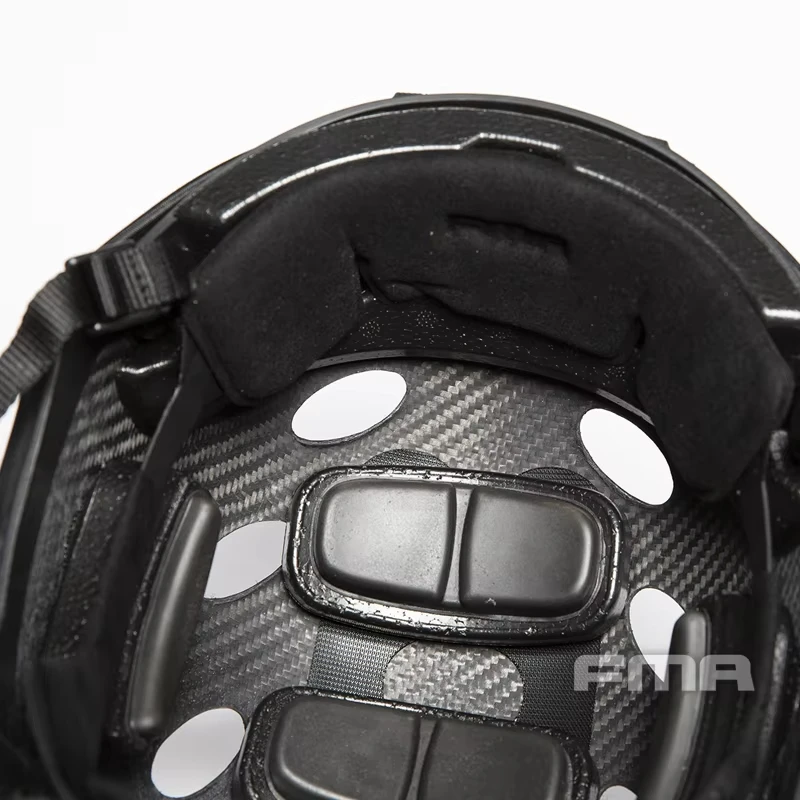 Casco FMA de fibra de carbono FAST serie PJ estilo táctico ligero ventilado para Airsoft y exterior ajustable (M/L) - imagen 3