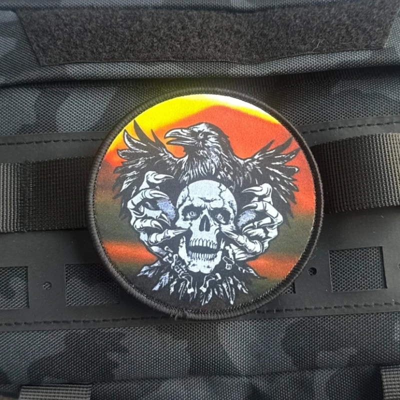 Parche táctico bordado velcro – Insignia moral para chaleco y mochila - imagen 3