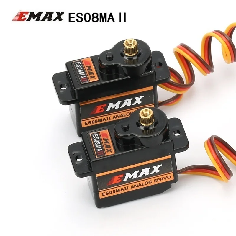 EMAX-Micro Servo de engranaje de Metal para coches, barcos, helicópteros y aviones, ES08MAII, 12G, nuevo - imagen 3