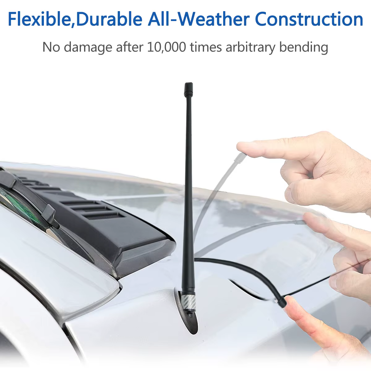 ABBREE AR-162 Antena flexible FM AM alta ganancia para Jeep Wrangler - imagen 3