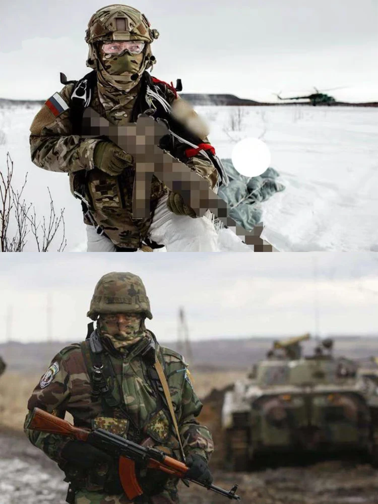 Máscara de cabeza completamente envuelta para todo terreno, protector de cabeza CP/MC, protector de camuflaje en frío, cálido - imagen 2