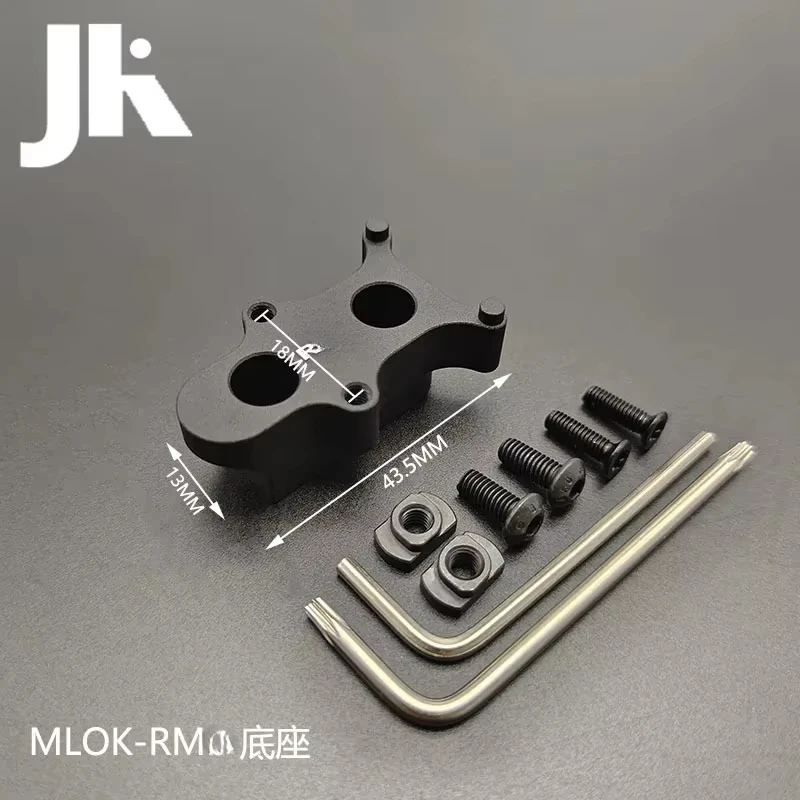 Montaje de alcance de visión óptica de punto rojo CNC de Metal para exteriores para telescopio de avistamiento táctico ROMEO1 RM compatible con riel Picatinny MLOK de 20MM - imagen 5