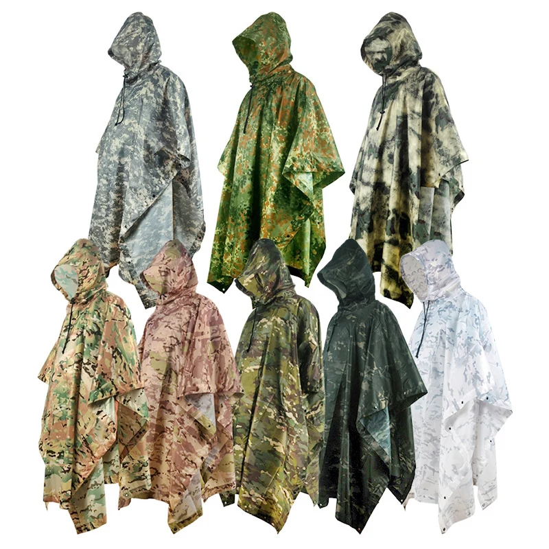Poncho de lluvia multifuncional 3 en 1, kit de senderismo y ciclismo, impermeable para hombres y mujeres adultos - imagen 2