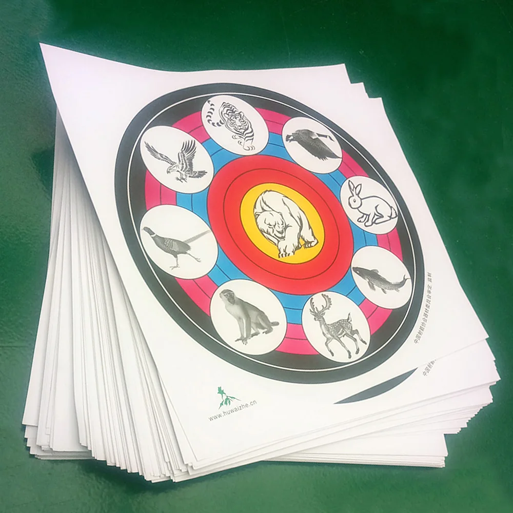 Papel de diana para tiro con arco recurvo y compuesto, puntos - imagen 4