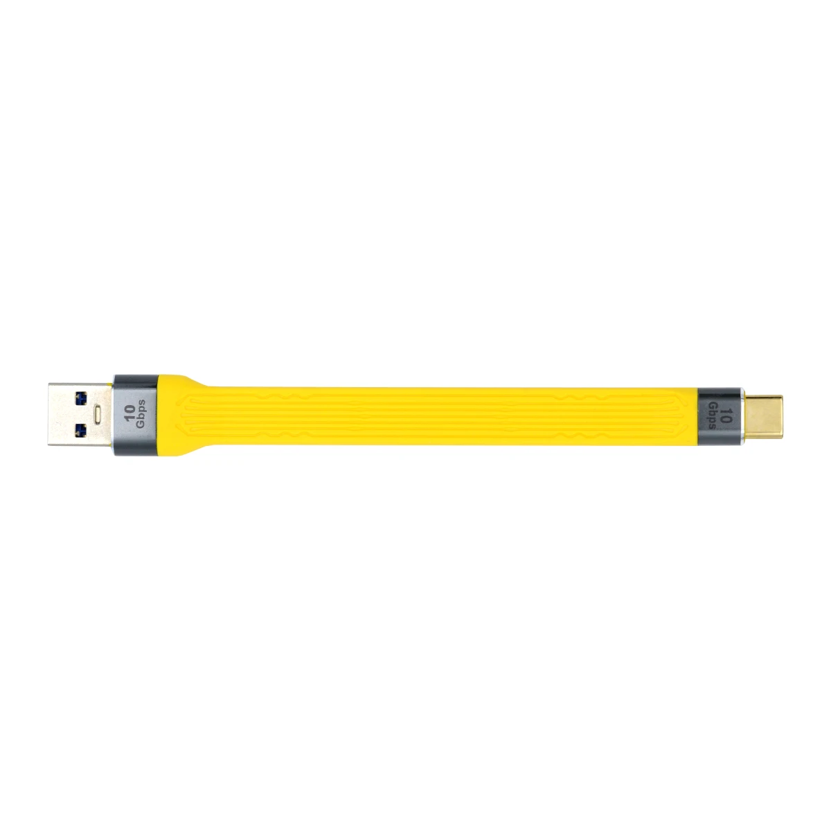 Chenyang-Cable de datos USB 3,1 tipo C macho A USB 3,0 tipo A macho, plano, Delgado, FPC, 13cm, amarillo, para ordenador portátil y teléfono - imagen 4