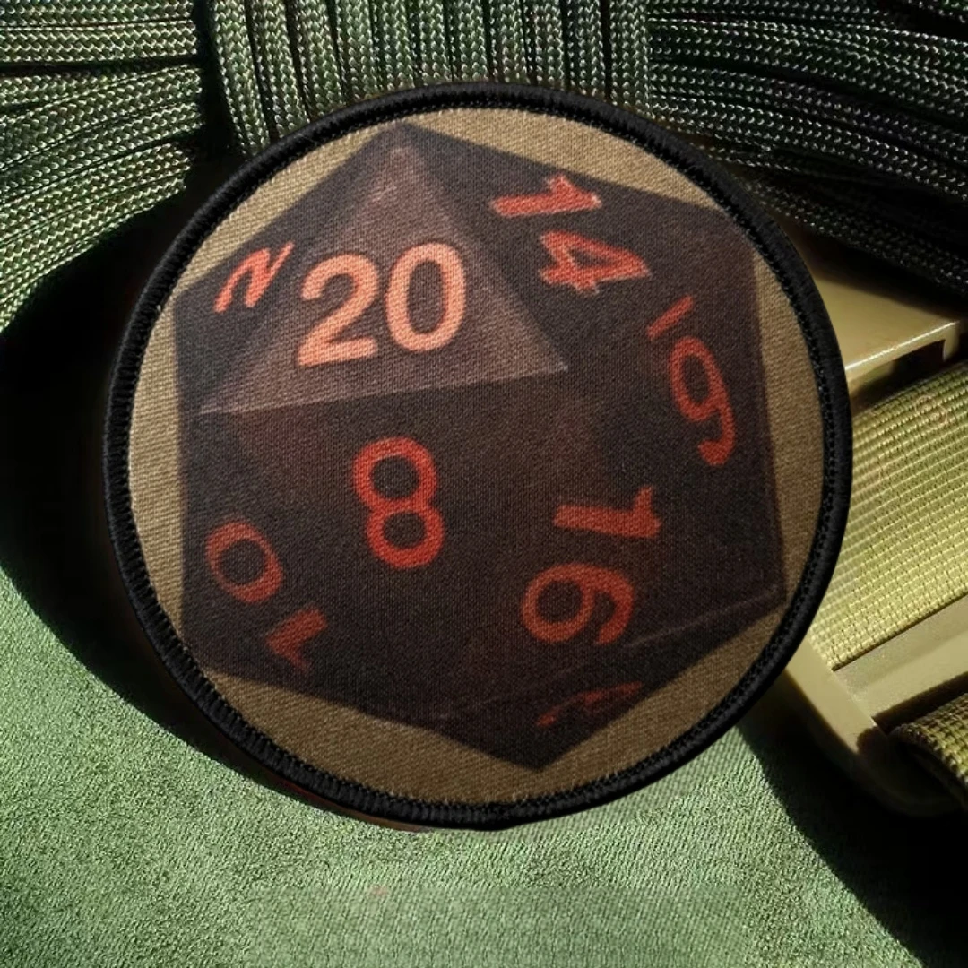 Parche divertido de dados, insignia de moral táctica, parches de gancho y bucle impresos para ropa, pegatina para mochila del ejército militar - imagen 5