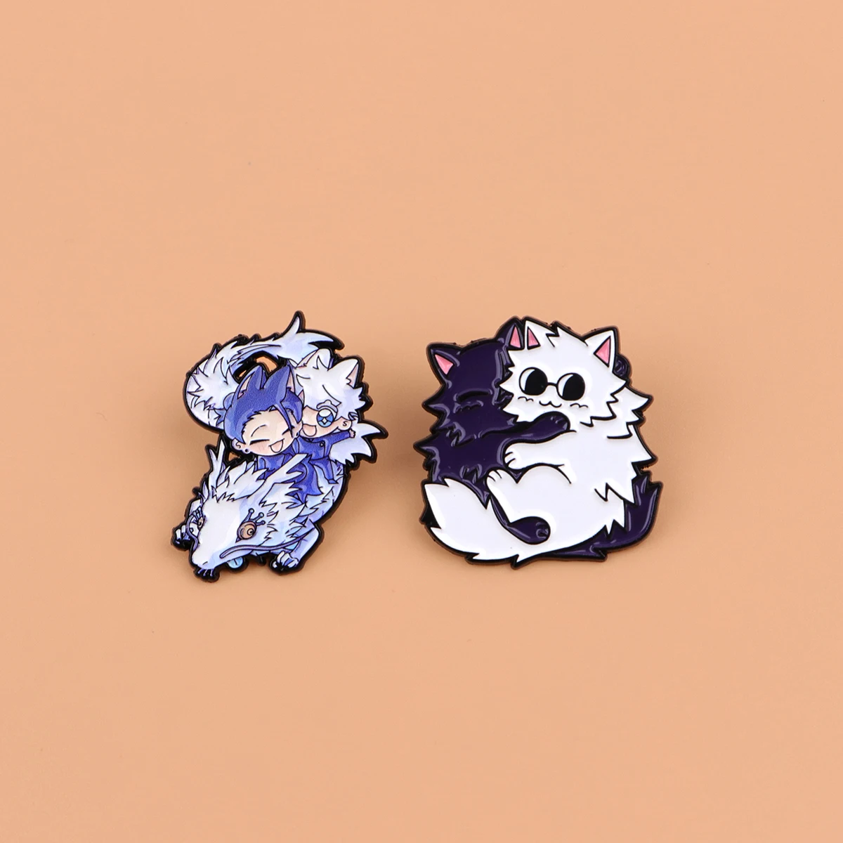 Broches esmalte gato – Pines metálicos de solapa para mochila y sombrero - imagen 5
