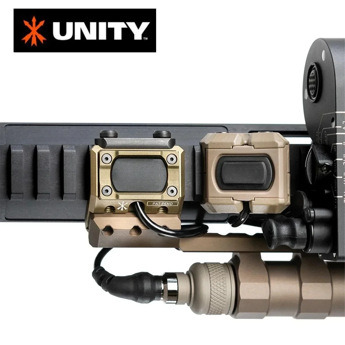 UNIDAD Metal ModButton interruptor remoto de presión luz de explorador montaje en línea riel de 20mm para Surefire M300 M600 Mod DBAL-A2 PEQ15 2,5mm - imagen 2