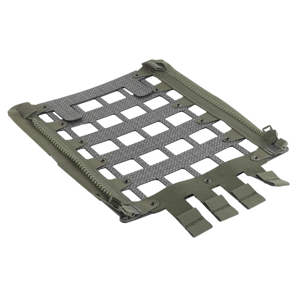 Chaleco táctico de hierro MOLLE, Panel trasero ligero FCPC V5, portador de placa de caza, se extiende el soporte, accesorios de Panel trasero con cremallera - imagen 5