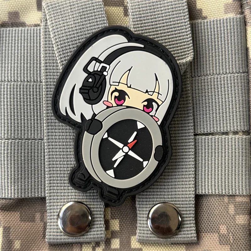 Parche táctico direccional de timonel, insignia de PVC de moral militar, gancho y bucle, mochila, ropa, pegatina decorativa, brazalete - imagen 3