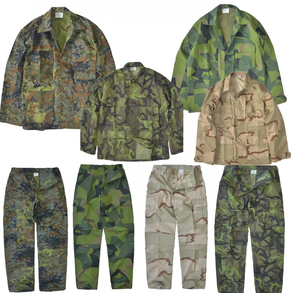 Pantalones tácticos BDU para exteriores, pantalones de trabajo, pantalones de camuflaje, talla grande, bolsillos profundos, pantalones de entrenamiento duraderos y sueltos - imagen 3